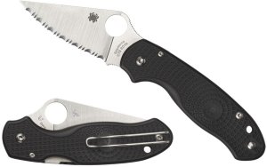 Spyderco PARA 3 FRN BLACK SERRATED C223SBK 1