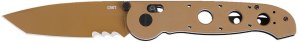 Crkt M16-X CROSSBAR LOCK DESERT TAN M16-14XD VEFF SERRATIONS 1