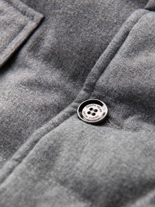 Kurtka męska o kroju marynarki z podpinką  szara V1 OM-JALP-0170 S 7