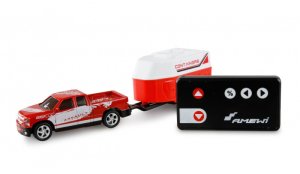 Amewi RC Pickup Die Cast mit Pferdeanhänger 1:64 RTR rot 2