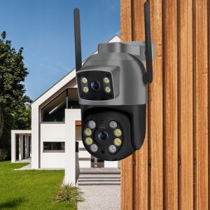 PODWÓJNA OBROTOWA KAMERA WIFI SMART ZEWNĘTRZNA 8MPX UHD DETEKCJA ALARM PUSH [ZC-05] 4