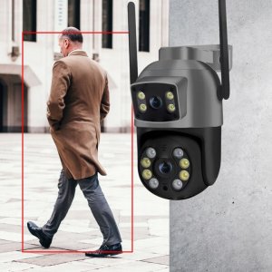 PODWÓJNA OBROTOWA KAMERA WIFI SMART ZEWNĘTRZNA 8MPX UHD DETEKCJA ALARM PUSH [ZC-05] 6