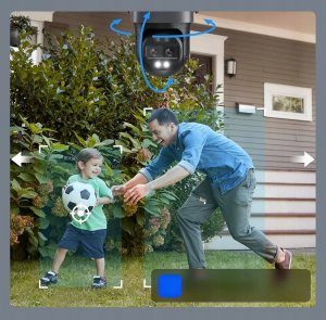 Reolink 4K 8MP Wi-Fi 6 PTZ kamera do monitoringu zewnętrznego 6x zoom nowa 3