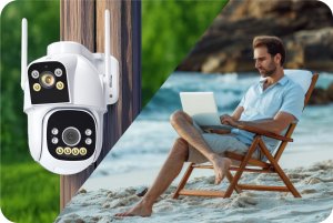 Kamera IP P2 DL Dwa obiektywy GSM 2x2MPx Zintronic IKPGSM230DLV1 7