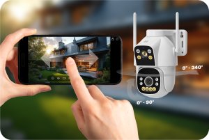 Kamera IP P2 DL Dwa obiektywy GSM 2x2MPx Zintronic IKPGSM230DLV1 8