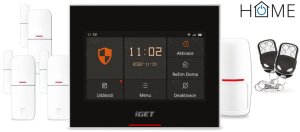 iGET HOME X5 Advanced - Domovní Wi-Fi smart alarm s LCD, kompletní set, podpora Tuya 1