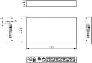 Rejestrator IP Hilook by Hikvision 8 kanałowy 4MP SSD-NVR-4MP/8P (1T) 4