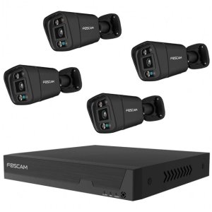 Foscam Fn9108E-B4-2T Black Lan Ip-Zestaw Monitorujący 8-Kanałowy Z 4 Kamerami 3840x2160 Px 1