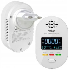 czujnik detektor gazu ziemnego, lpg, tlenku węgla co czadu, temperatura , wilgotność 4w1 2