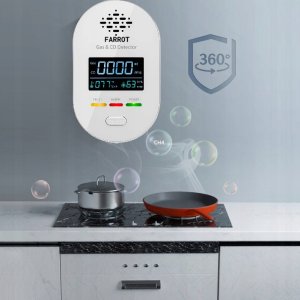 czujnik detektor gazu ziemnego, lpg, tlenku węgla co czadu, temperatura , wilgotność 4w1 5