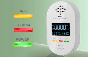 czujnik detektor gazu ziemnego, lpg, tlenku węgla co czadu, temperatura , wilgotność 4w1 9
