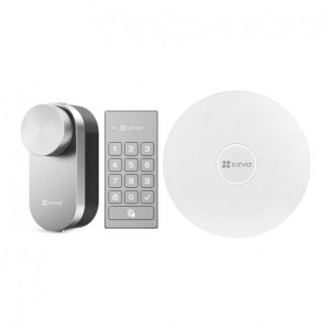 Zestaw inteligentny zamek Ezviz DL01 RPO + Cyferblat DL01CP + Bramka A3 Wi-Fi ZigBee 1