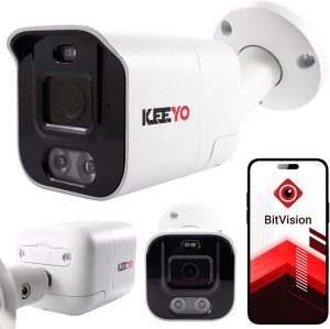 Zestaw do monitoringu IP KEEYO 4x LV-V-IP5M25TF-ADC 5Mpx, aktywne odstraszanie, podwójne oświetlenie 2