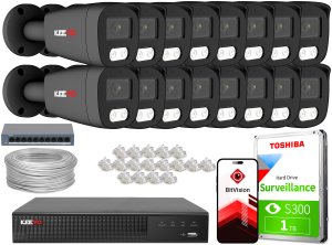 Zestaw do monitoringu IP KEEYO 16x LV-V-IP8M25TF-G-II 8Mpx IR 25m 1