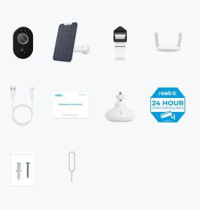 Reolink | Wi-Fi Security Camera with Motion Spotlight and Solar Panel | Argus Series B330 | Bullet | 4 MP | Fixed lens | IP65 | H.265 | Micro SD, Max. 128 GB | Baltas 5