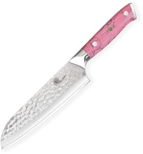 Nóż Dellinger PINK STONE Santoku 180 mm [K-H256] 1