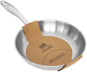 Shiori  Stainless Steel 304 patelnia bez powłoki indukcja 24 cm 2
