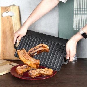 PŁYTA ŻELIWNA GRILLOWA DWUSTRONNA 40x21cm CAST LINE 199046 37