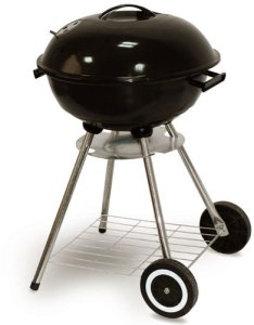 Grill ogrodowy węglowy Comfort przenośny z pokrywą i kółkami 1