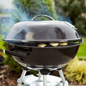 Grill ogrodowy węglowy Comfort przenośny z pokrywą i kółkami 4