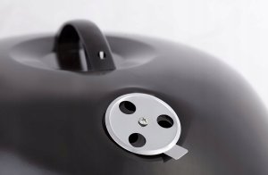 Grill ogrodowy węglowy Comfort przenośny z pokrywą i kółkami 6