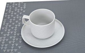 Filiżanka porcelanowa 250 ml + spodek Marrakesz Biały 7