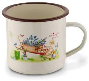 Kubek emaliowany 500 ml Garden 1