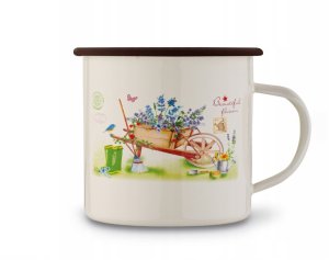 Kubek emaliowany 500 ml Garden 2