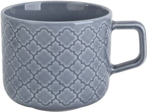 Filiżanka porcelanowa 250 ml + spodek Marrakesz K9 szaro-nieb. 3