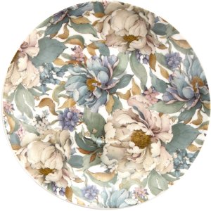 Filiżanka porcelanowa 250 ml + spodek Peony White 4