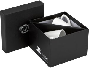 Komplet 2 filiżanek do espresso 80 ml + spodki Infinity 8