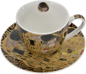 Komplet 6 filiżanek 250 ml + spodki The Kiss Brown 6