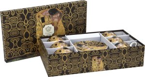 Komplet 6 filiżanek 250 ml + spodki The Kiss Brown 10