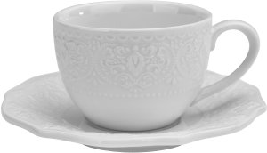 Komplet 2 filiżanek do espresso 75 ml + spodki Alice 1