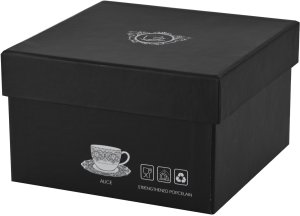 Komplet 2 filiżanek do espresso 75 ml + spodki Alice 9