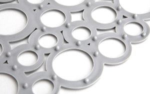 Mata do zlewu 30 cm Pratic szara bąbelki 4