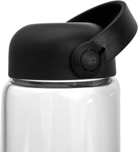 Szklana butelka na wodę 540 ml Fuori czarna 3