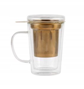 Vialli Design - Amo szklanka z podwójną ścianką ze stalowym zaparzaczem 300ml 2