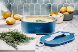 CR 4517 Pojemnik na żywność - podgrzewany - zestaw - metalowy pojemnik + komplet sztućców + woreczek podróżny 17