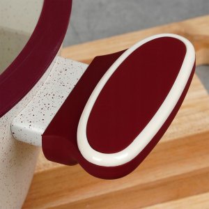 NAVA Garnek Granitowy ze Szklaną Pokrywką Gaz Indukcja 26 cm 5,2 L 11