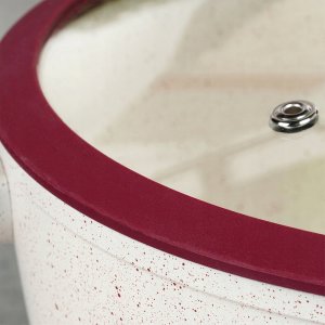 NAVA Garnek Granitowy ze Szklaną Pokrywką Gaz Indukcja 26 cm 5,2 L 26