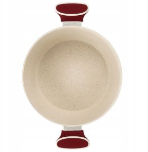 NAVA Garnek Granitowy ze Szklaną Pokrywką Gaz Indukcja 26 cm 5,2 L 7