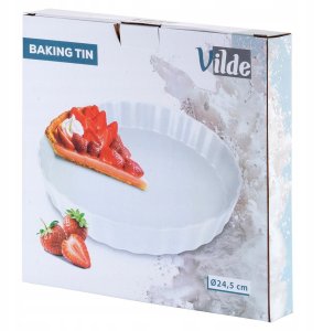 Vilde Forma do Pieczenia Tarty na Tartę Ceramiczna Tortownica ORION 24,5 cm 9