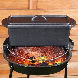 Forma do Wypiekania Chleba z Pokrywką Żeliwna VILDE 35 cm 3 L 2