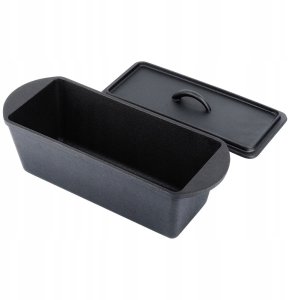 Forma do Wypiekania Chleba z Pokrywką Żeliwna VILDE 35 cm 3 L 3