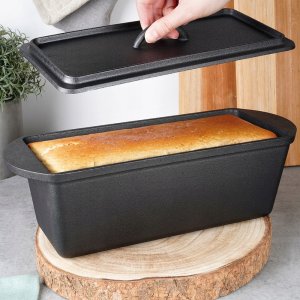 Forma do Wypiekania Chleba z Pokrywką Żeliwna VILDE 35 cm 3 L 4