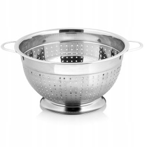 Cedzak Durszlak na Makaron Kuchenny Stalowy Nierdzewny NAVA 24 cm 1