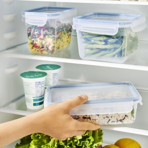 Rotho CLIC & LOCK Prostokątny Pojemnik 1,5 l Niebieski, Przezroczysty 1 szt. 2