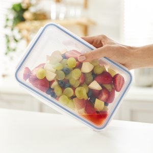 Rotho CLIC & LOCK Prostokątny Pojemnik 1,5 l Niebieski, Przezroczysty 1 szt. 3