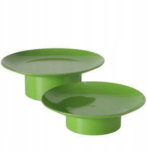 Patery metalowe na nóżce PLANA, 2 szt. Ø 32,5-28 cm 1